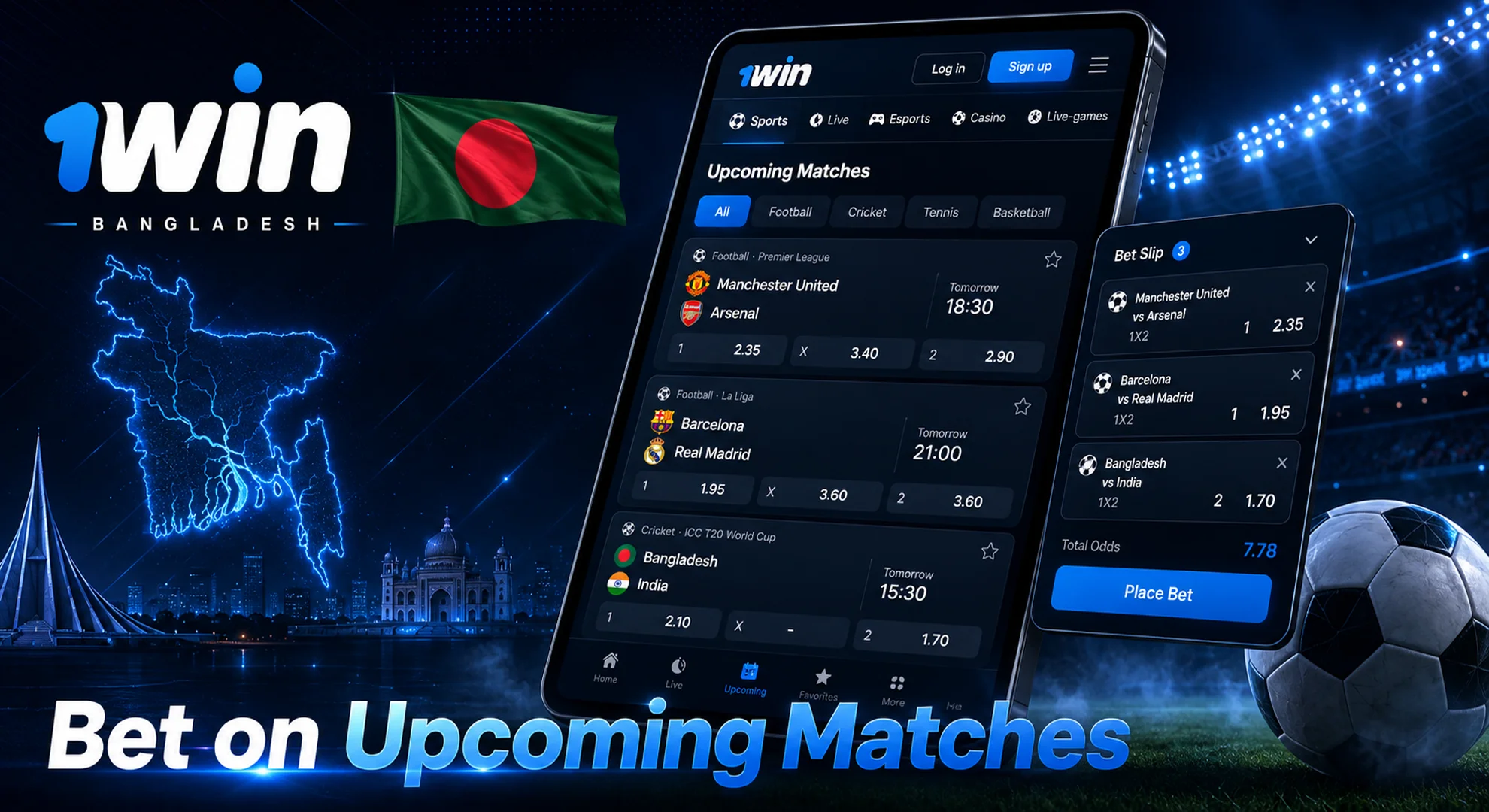 betting on upcoming matches