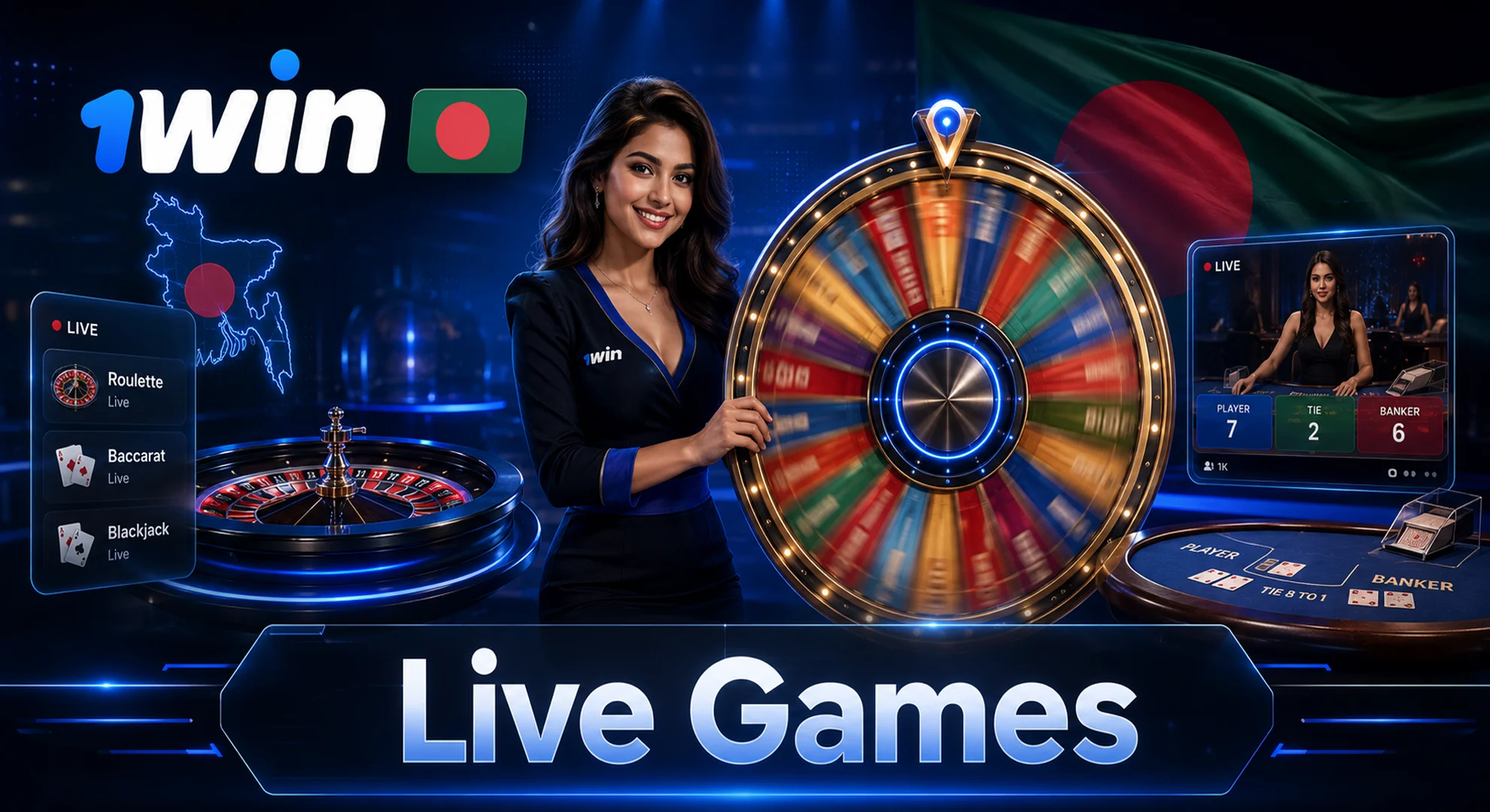 play live games at online casino 1win